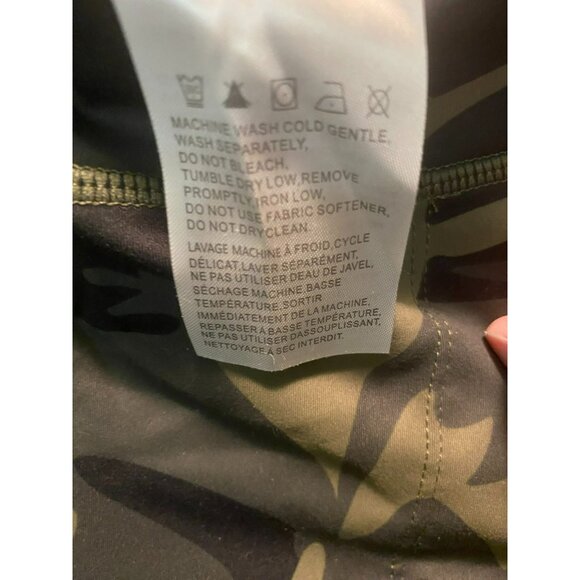 Camo Print Womens Active Leggings M with Pockets - Picture 6 of 7